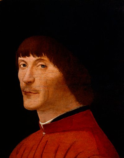 男の肖像、1468年-1470年。 作： Antonello da Messina