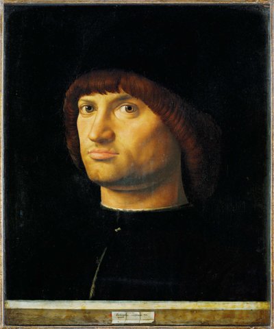 男の肖像、イル・コンドッティエーレ 作： Antonello da Messina