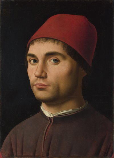 男の肖像、1475年頃 作： Antonello da Messina
