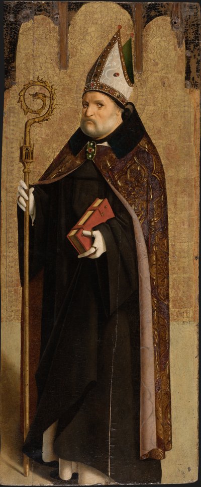 ヌルシアの聖ベネディクト、ca 1470-1475。 作： Antonello da Messina