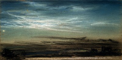 夕焼けと夜光雲 1885年7月6日 作： Frederick (attr. to) Barnard