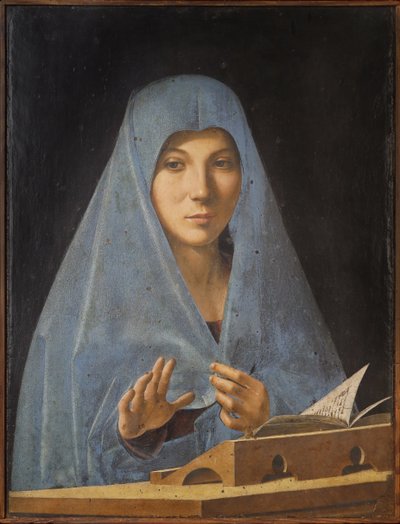受胎告知 作： Antonello da Messina