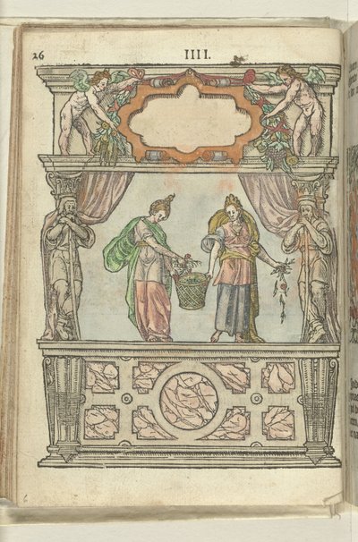 ヘーベとヴォルプタスのいるシーン、1578 年 作： Antoni van Leest