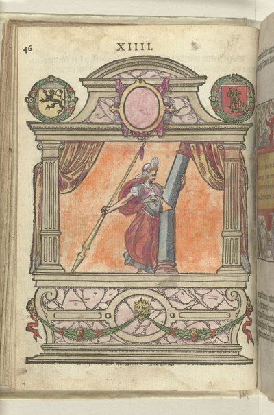 フォースの擬人化（フォルティトゥード）のあるシーン、1578年 作： Antoni van Leest