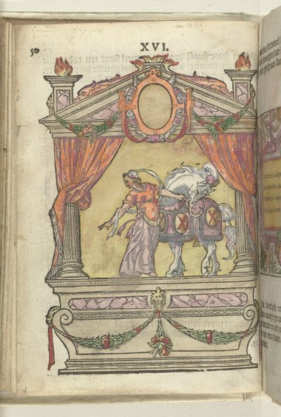 忍耐力の擬人化（Perseverantia）のあるシーン、1578 作： Antoni van Leest