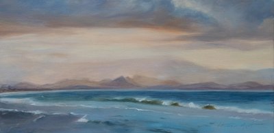 ボンダイ・ビーチ・オーストラリア、2018年（キャンバスに油彩） 作： Antonia Myatt