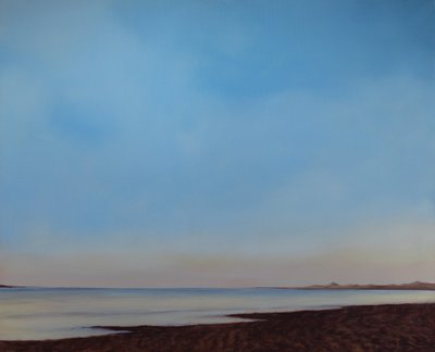 インストゥー・ビーチ、潮が引く、2008年頃（キャンバスに油彩） 作： Antonia Myatt