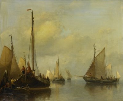 穏やかな海での漁船 作： Antonie Waldorp