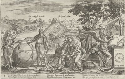 間違った世界、1579 The wrong Weerelt / Le Monde a rebous (オブジェクトのタイトル) 1576 年から 1579 年にかけてのオランダの政治情勢に関する寓話 (シリーズ タイトル) 作： Antonie Wierix (II)