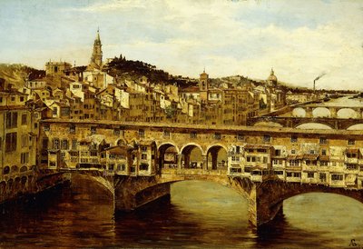 ヴェッキオ橋、フィレンツェ、 作： Antonietta Brandeis