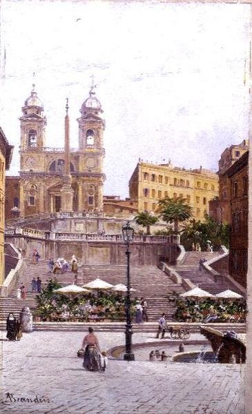 ローマのスペイン階段 作： Antonietta Brandeis
