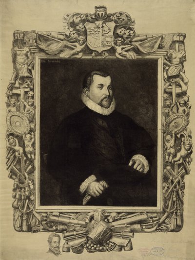クリストファー・コロンブス（1451-1506）、1892年頃（リトグラフ 作： Antonio  Moroni