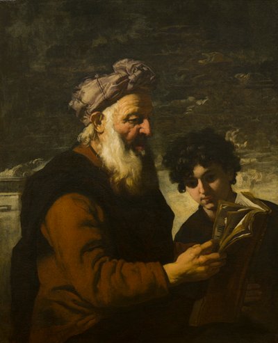 ネロを指導するセネカ、c.1651-1722（キャンバスに油彩） 作： Antonio (attr. to) Zanchi