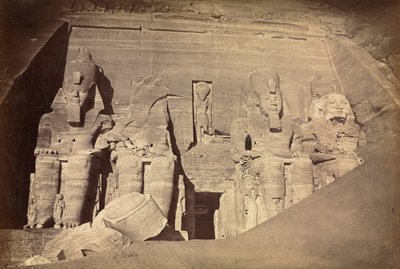 ラムセス2世の神殿、アブシンベル、c。 1860年代。 作： Antonio Beato