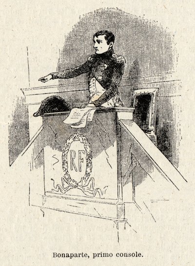 ナポレオン・ボナパルトは、1799 年にフランス共和国の初代領事に選出されました。 作： Antonio Bonamore