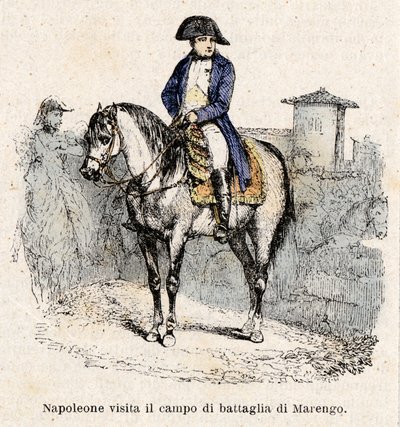 イタリアのナポレオン・ボナパルト、マレンゴの戦場を訪問 作： Antonio Bonamore