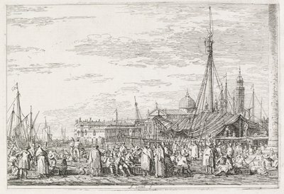 ビュー：モロの市場、1735-1746。 作： Giovanni Antonio Canal