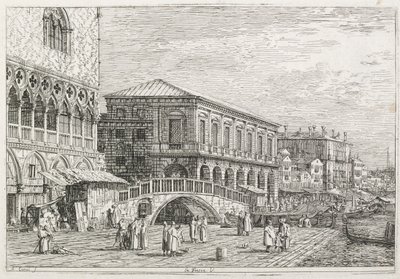 ビュー：刑務所、ヴェネツィア、1735-1746。 作： Giovanni Antonio Canal
