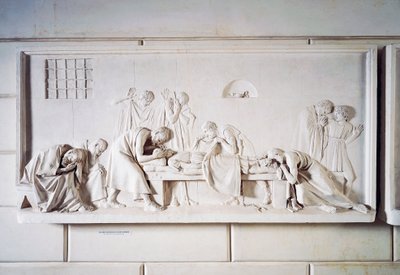 ソクラテスの目を閉じるクリト 作： Antonio Canova