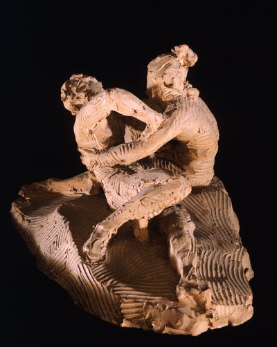 アントニオ・カノーヴァ（1757-1822）作「キューピッドとプシュケ」、クレイモデル 作： Antonio Canova
