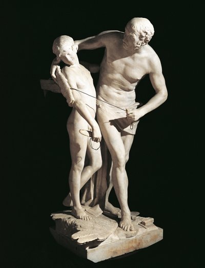 アントニオ・カノーヴァ（1757-1822）作「ダイダロスとイカロス」、大理石彫刻、高さ220cm 作： Antonio Canova
