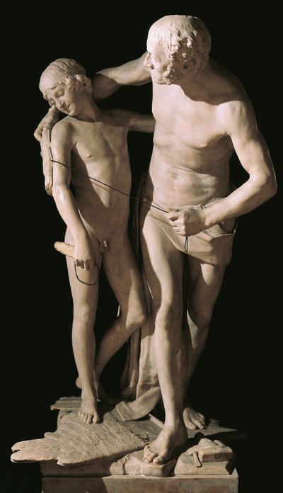 アントニオ・カノヴァ（1757-1822）作「ダイダロスとイカロス」 大理石彫刻、高さ220cm 作： Antonio Canova