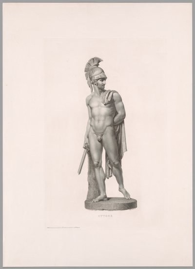 エットーレ、正面図、カノーヴァの作品より 作： Antonio Canova