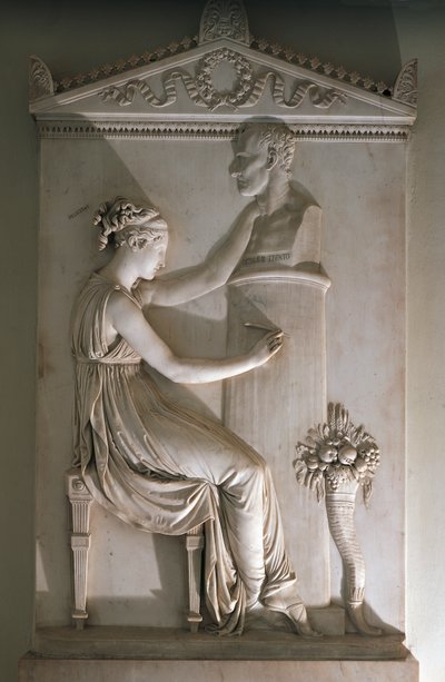 アントニオ・カノーヴァ（1757-1822）作「オッタビオ・トレントの墓碑」、大理石、ヴィチェンツァのサン・ピエトロ修道院、ヴェネト州 作： Antonio Canova
