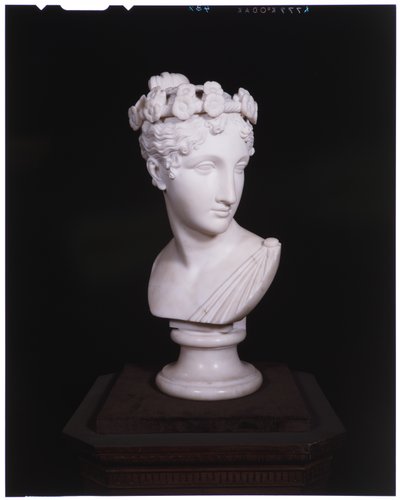 ダンサーの頭、1820年（大理石） 作： Antonio Canova