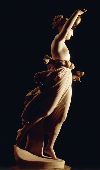 アントニオ・カノーヴァ（1757-1822）作「ヘーベ」、大理石の彫像 作： Antonio Canova