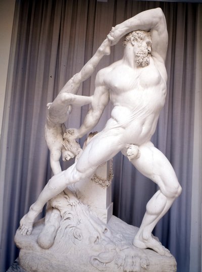 アントニオ・カノーヴァ（1757-1822）の「ヘラクレスとリュカ」。 作： Antonio Canova