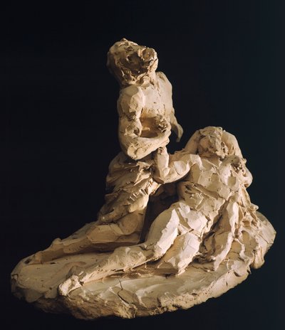 アントニオ・カノーヴァ（1757-1822）作「キリストの嘆き」、粘土モデル、細部 作： Antonio Canova