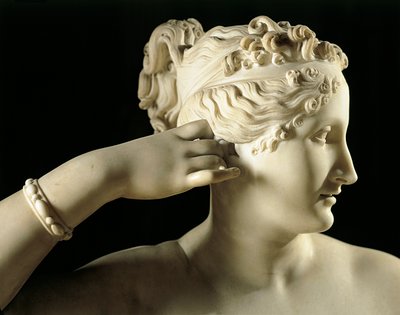 ヴィーナス・ヴィクトリクス役のポーリーヌ・ボルゲーゼ 作： Antonio Canova