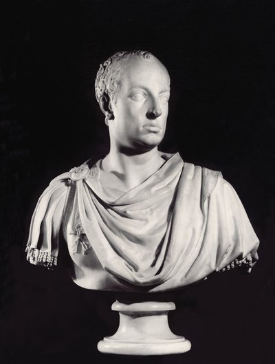 聖ローマ皇帝フランシス1世の肖像（1708-65）（大理石）（82132も参照） 作： Antonio Canova