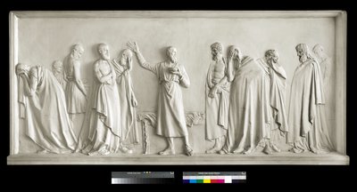 ヘムロックのカップを飲むソクラテス、1787-90（石膏） 作： Antonio Canova