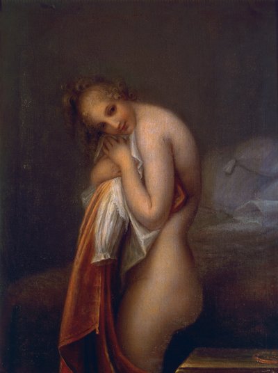 アントニオ・カノーヴァ（1757-1822）作「サプライズ」、油彩・キャンバス 作： Antonio Canova