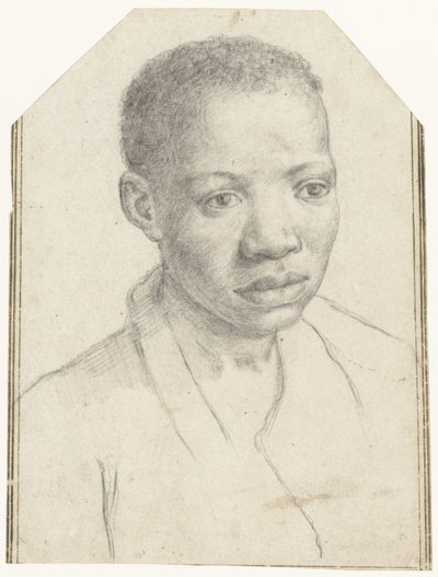 黒人の少年の肖像 作： Antonio Carracci
