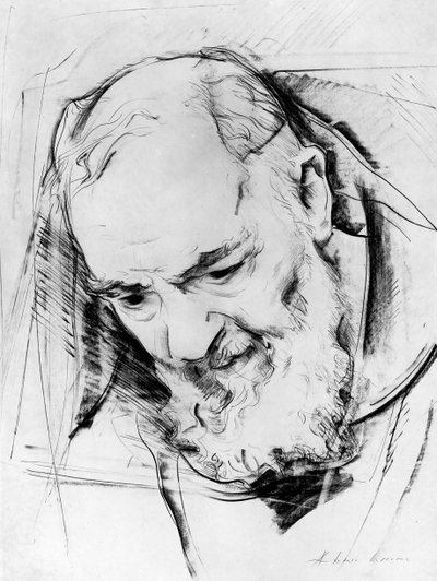 パドレピオ記念碑の研究、1979〜80年（紙に木炭） 作： Antonio Ciccone