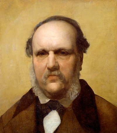 アントニオ・トンマシーの肖像、アントニオ・チセリ（1821-1891）による半身像、キャンバスに油彩、後に木材に転写、44x40cm、1872年頃 作： Antonio Ciseri
