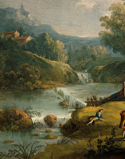 アントニオ・ディジアーニ（1737-1797）の「春」、絵画。詳細はこちら 作： Antonio Diziani