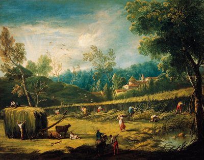 アントニオ・ディジアーニ（1737-1797）の「夏」、絵画。 作： Antonio Diziani