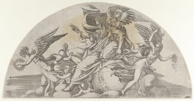 世界に座す神、1540-45年。 作： Antonio Fantuzzi