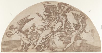 世界に座す神、1540-45年。 作： Antonio Fantuzzi