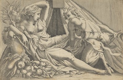 木星とアンティオペ、1540-45。 作： Antonio Fantuzzi
