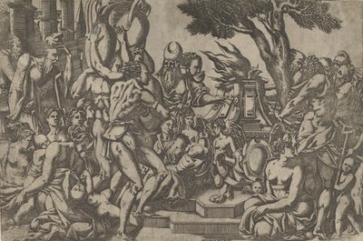 犠牲、1542年。 作： Antonio Fantuzzi