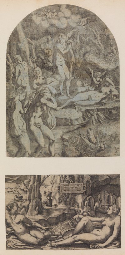 ビーナスとニンフの入浴、1543年。 作： Antonio Fantuzzi