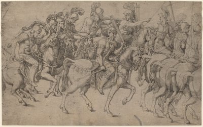 弓とジャベリンを運ぶ騎手 作： Antonio Fantuzzi after Giulio Romano