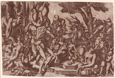 プリアポスへの生贄 作： Antonio Fantuzzi after Rosso Fiorentino