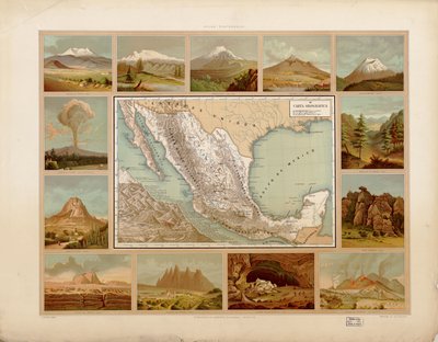 メキシコ合衆国の絵画的で歴史的な地図帳。所在地 2008621671-9 作： アントニオガルシアキューバス