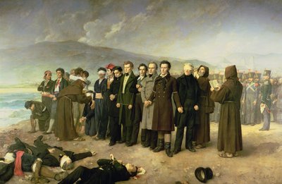 1831年、1888年のホセマリアデトリホスイウリアルテ（1791-1831）とその仲間たちの処刑 作： Antonio Gisbert